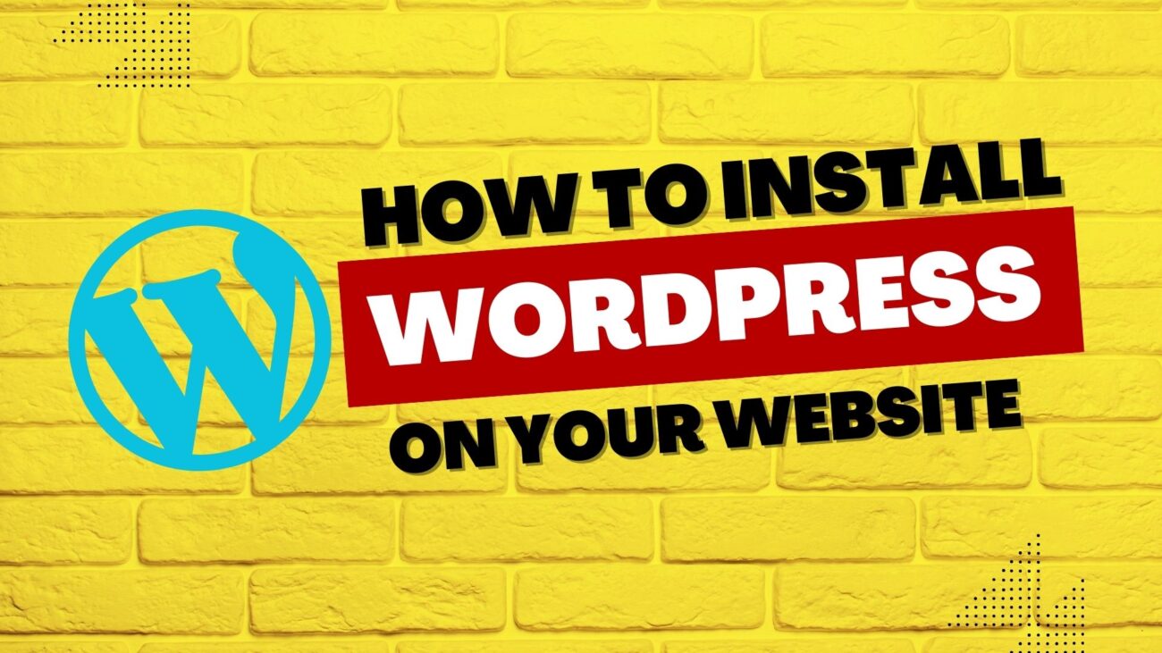 how to install wordpress on website