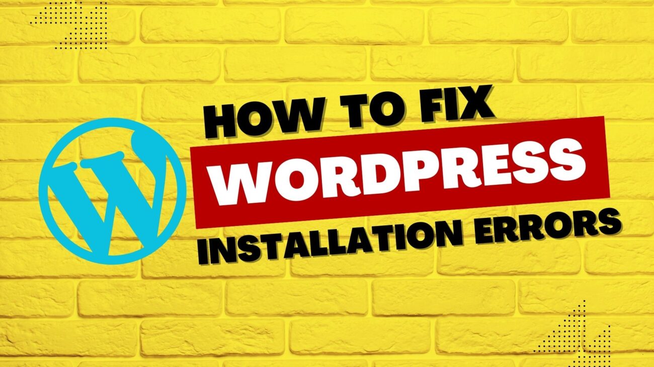 fix-wordpress-installation-issues